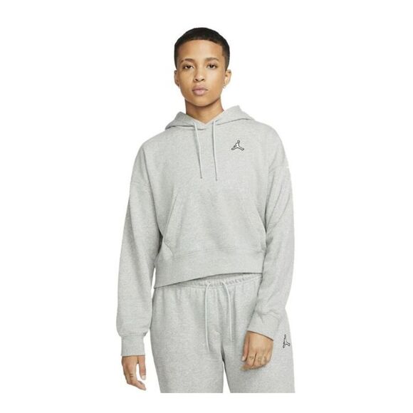 Nike Air Jordan Essentials Fleece Hoodie in Grey Women’s XL - Picture 1 of 11